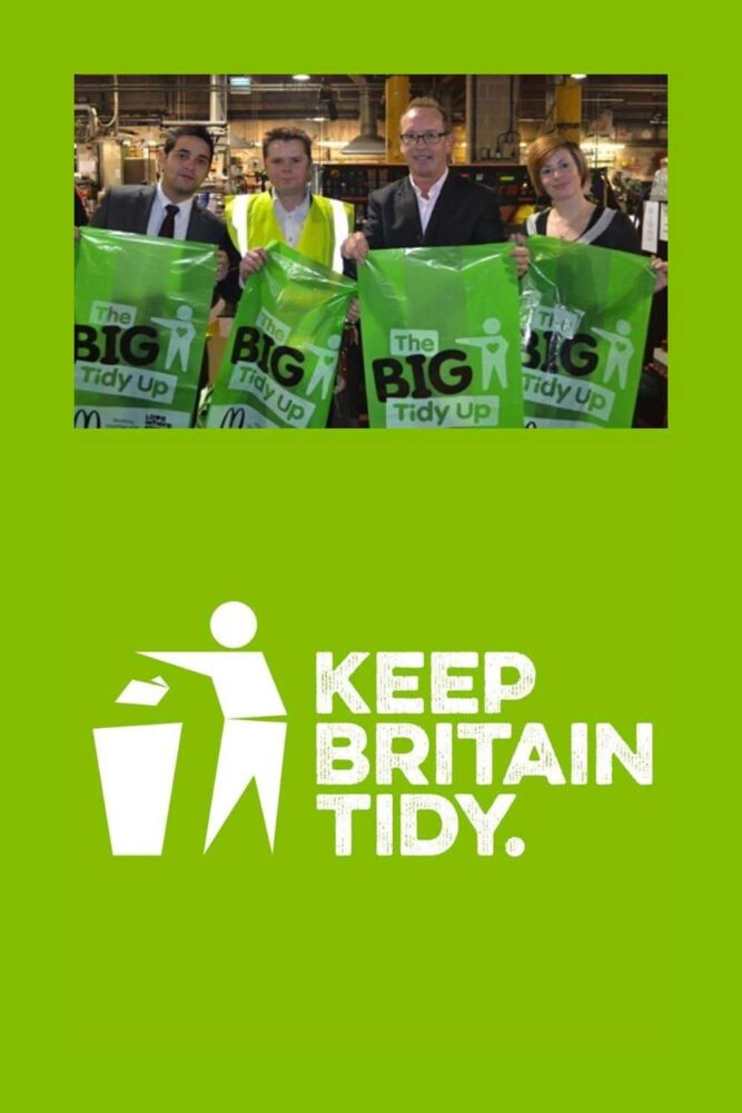 Keep Britain Tidy team with mailing bags