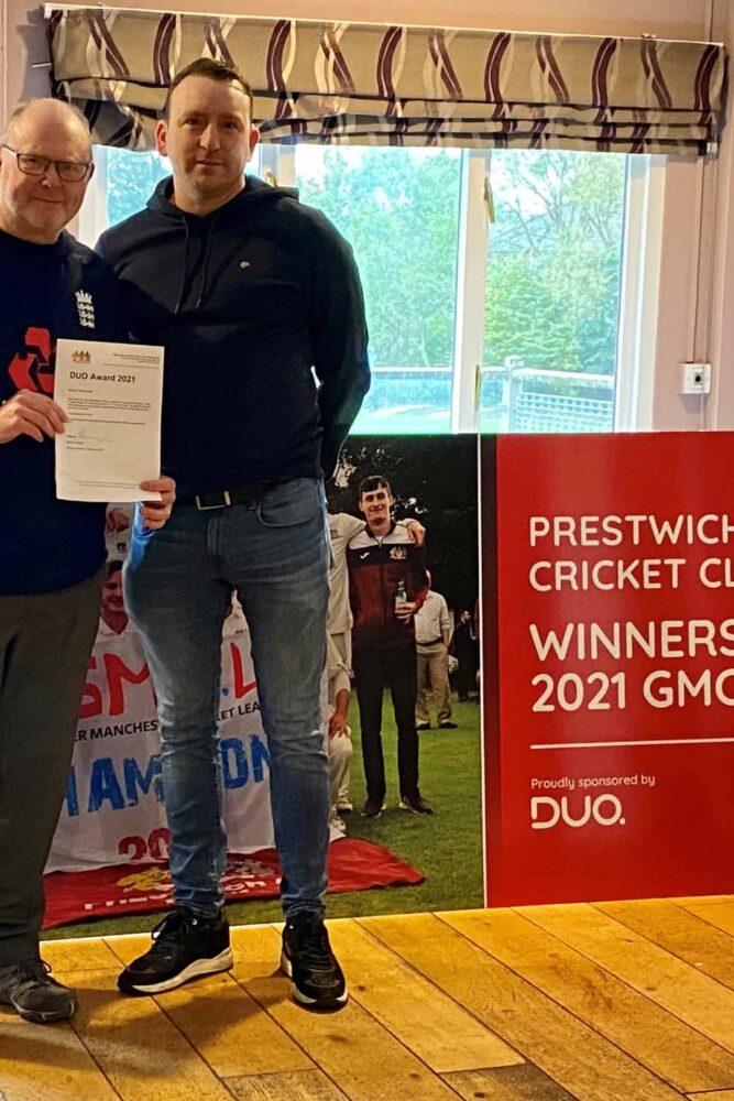 Anthony Brimelow with First Duo Award Winner 2021