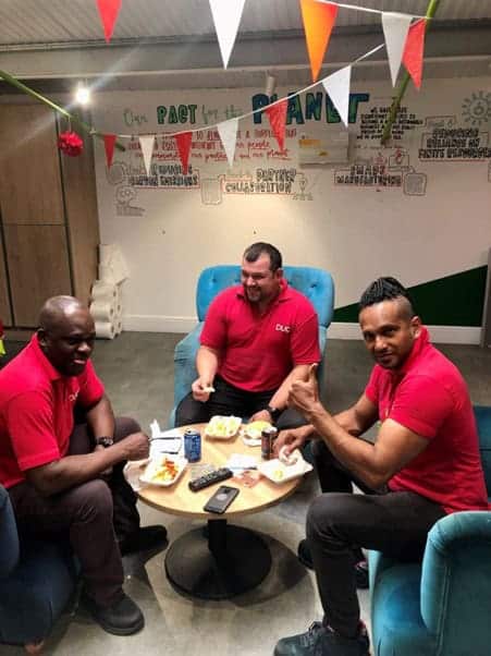 Duo Packaging team enjoying some festive fun rounding off a great year.